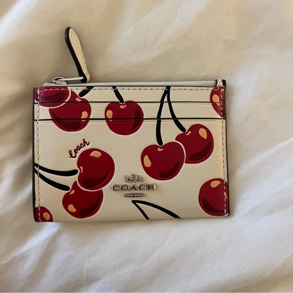 SOLD Coach Cherry Card Holder wallet